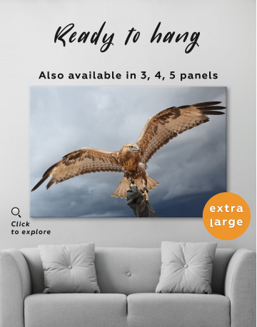 Red Tail Hawk Canvas Wall Art - image 2