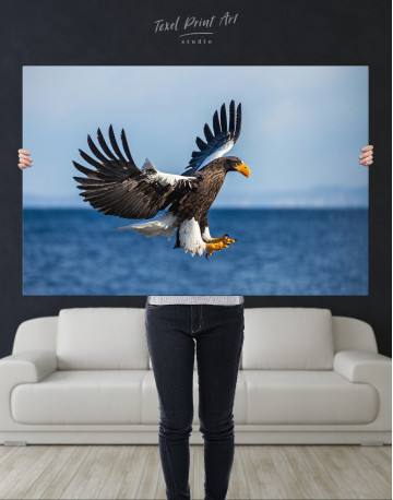 Flying Steller's Sea Eagle Canvas Wall Art - image 1