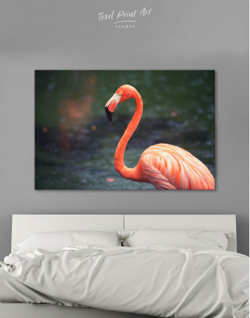Pink Flamingo Canvas Wall Art