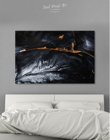 Black and Gold Marble Canvas Wall Art