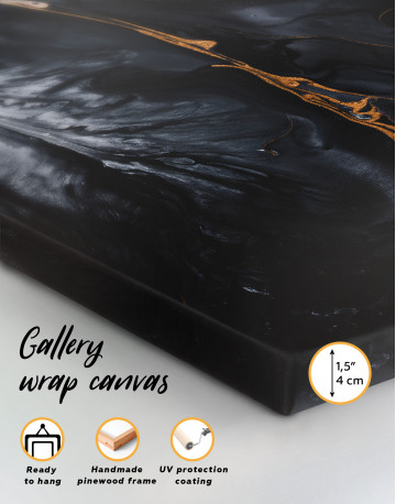 Black and Gold Marble Canvas Wall Art - image 2