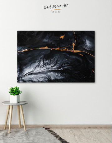 Black and Gold Marble Canvas Wall Art - image 4