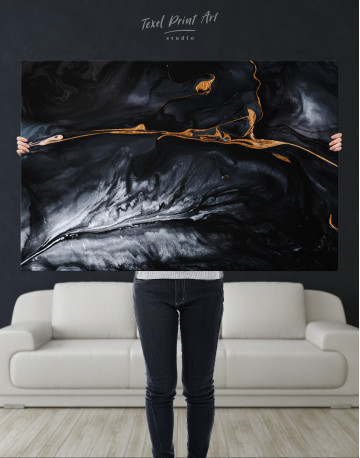 Black and Gold Marble Canvas Wall Art - image 8