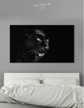 Black Panther Portrait Canvas Wall Art