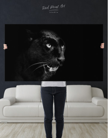 Black Panther Portrait Canvas Wall Art - image 8