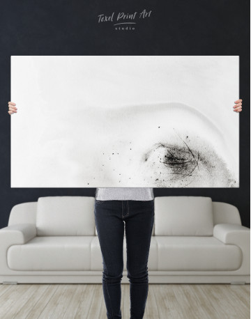 Abstract Black Canvas Wall Art - image 1