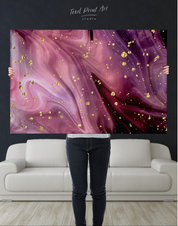 Purple Marble Canvas Wall Art - image 1