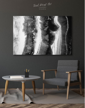 Black and White Marble Canvas Wall Art - image 3
