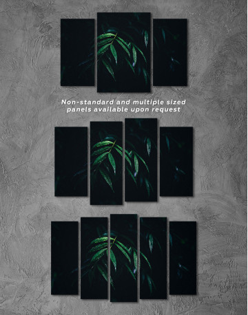 Dark Green Tropical Plant Canvas Wall Art - image 5