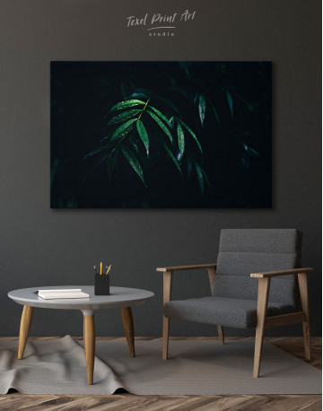 Dark Green Tropical Plant Canvas Wall Art - image 6