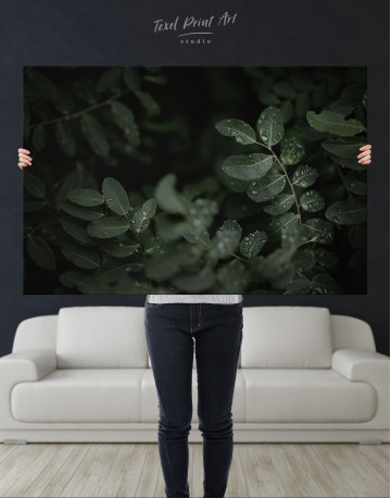 Green Tropica Leaves Canvas Wall Art - image 8