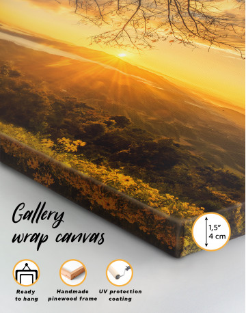 Sunrise in the Northern of Chiang Rai Thailand Canvas Wall Art - image 7