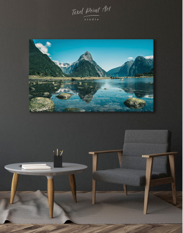 Milford Sound in New Zealand Canvas Wall Art - image 5