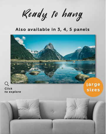 Milford Sound in New Zealand Canvas Wall Art - image 6