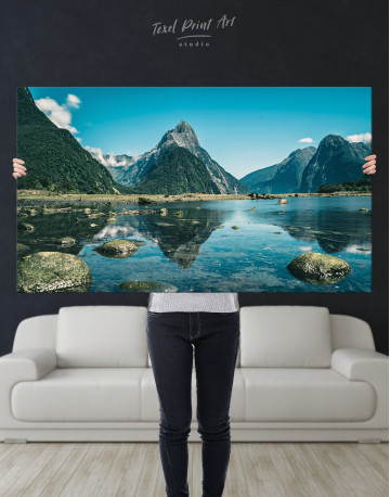 Milford Sound in New Zealand Canvas Wall Art - image 7