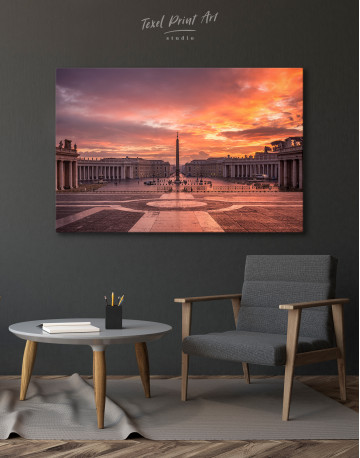 Vatican City Square Canvas Wall Art - image 3