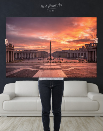 Vatican City Square Canvas Wall Art - image 1