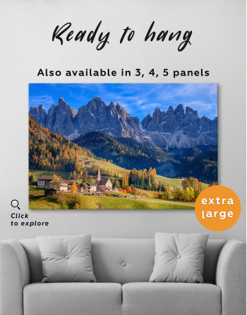 Dolomite's Mountains, Italy Canvas Wall Art - image 7