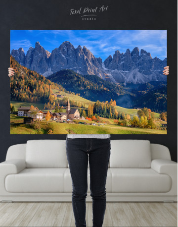 Dolomite's Mountains, Italy Canvas Wall Art - image 1