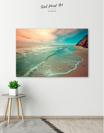 Seascape with  Steep Coast Canvas Wall Art - image 5