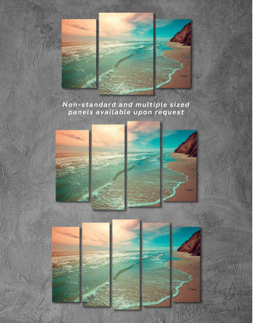 Seascape with  Steep Coast Canvas Wall Art - image 3