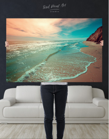 Seascape with  Steep Coast Canvas Wall Art - image 7