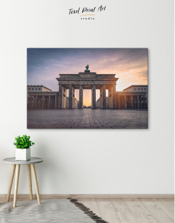 Brandenburg Gate at Sunset Canvas Wall Art - image 4