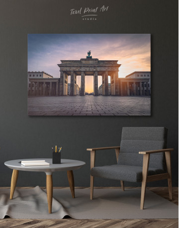 Brandenburg Gate at Sunset Canvas Wall Art - image 2