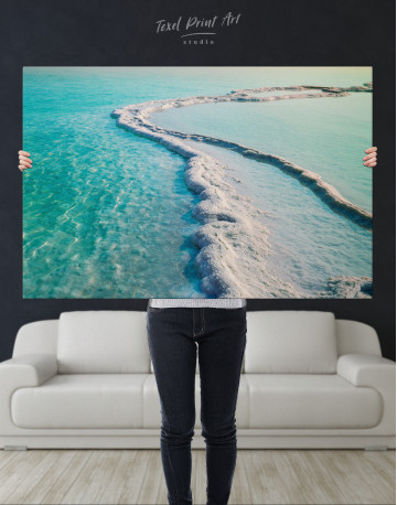 Dead Sea Salt Shore Canvas Wall Art - image 7