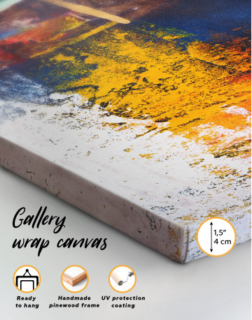 Abstract Colorful Oil Painting Canvas Wall Art - image 1