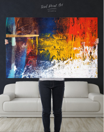 Abstract Colorful Oil Painting Canvas Wall Art - image 9