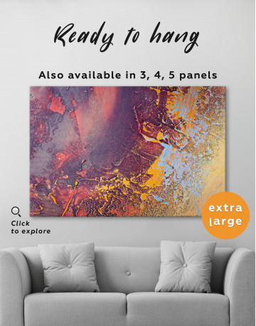 Abstract Colored Oil Painting Canvas Wall Art - image 2
