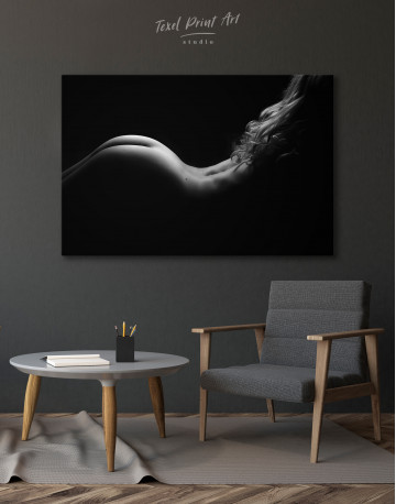 Nude Woman Bodyscape Canvas Wall Art - image 3