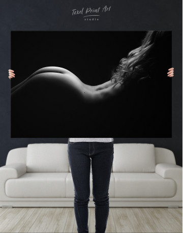 Nude Woman Bodyscape Canvas Wall Art - image 9
