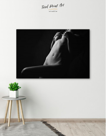 Nude Woman Bodyscape Canvas Wall Art - image 6