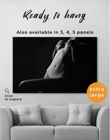 Nude Woman Bodyscape Canvas Wall Art - image 2