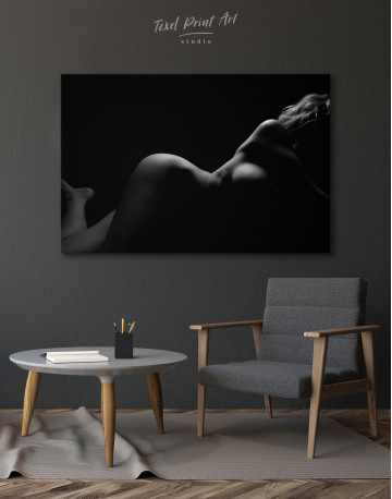 Nude Woman Bodyscape Canvas Wall Art - image 3