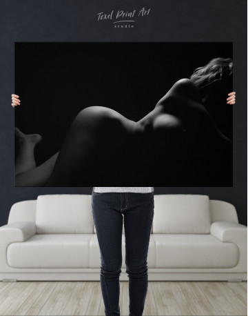 Nude Woman Bodyscape Canvas Wall Art - image 7