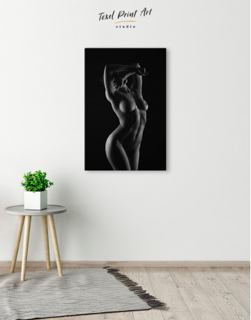 Nude Woman Bodyscape Canvas Wall Art - image 2