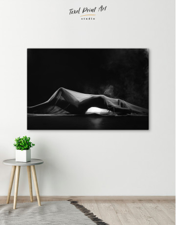 Nude Woman Bodyscape Silhouette Canvas Wall Art - image 5