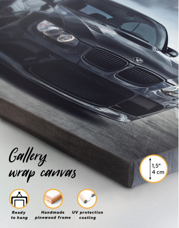 Black BMW 3 E92 Canvas Wall Art - image 7