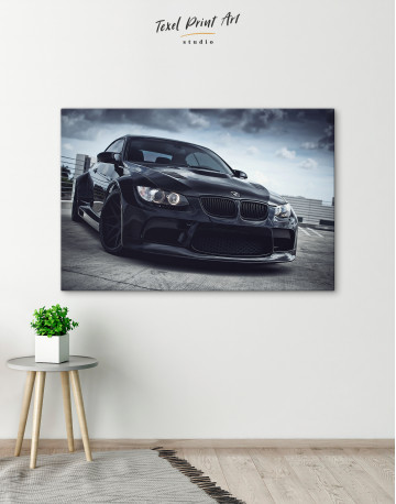 Black BMW 3 E92 Canvas Wall Art - image 5