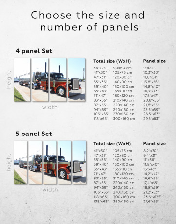 Semi Truck Canvas Wall Art - image 1