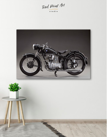 Retro BMW Motorcycle Canvas Wall Art - image 4
