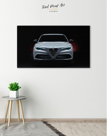 Silver Alfa-Romeo Stelvio Canvas Wall Art - image 4