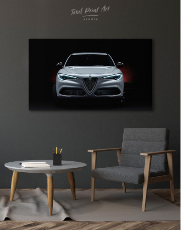 Silver Alfa-Romeo Stelvio Canvas Wall Art - image 7