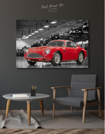 Red Aston Martin DB4 GT Zagato Canvas Wall Art - image 4