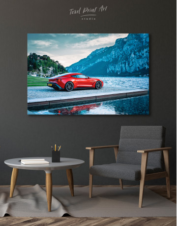 Red Aston Martin Vanquish Canvas Wall Art - image 3