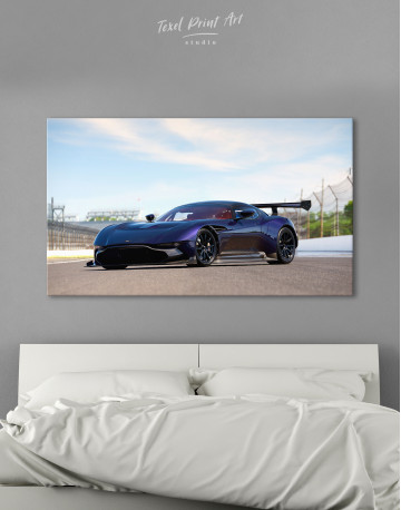 Purple Aston Martin Vulcan Canvas Wall Art