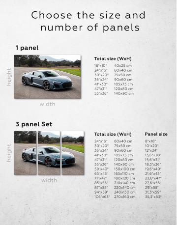 Audi R8 Canvas Wall Art - image 1
